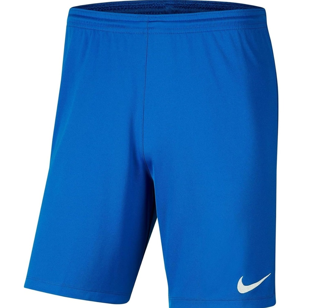 [1007] Nike Kids Dri-FIT Park III Shorts, Soccer Sports Pants Boys Royal Blue