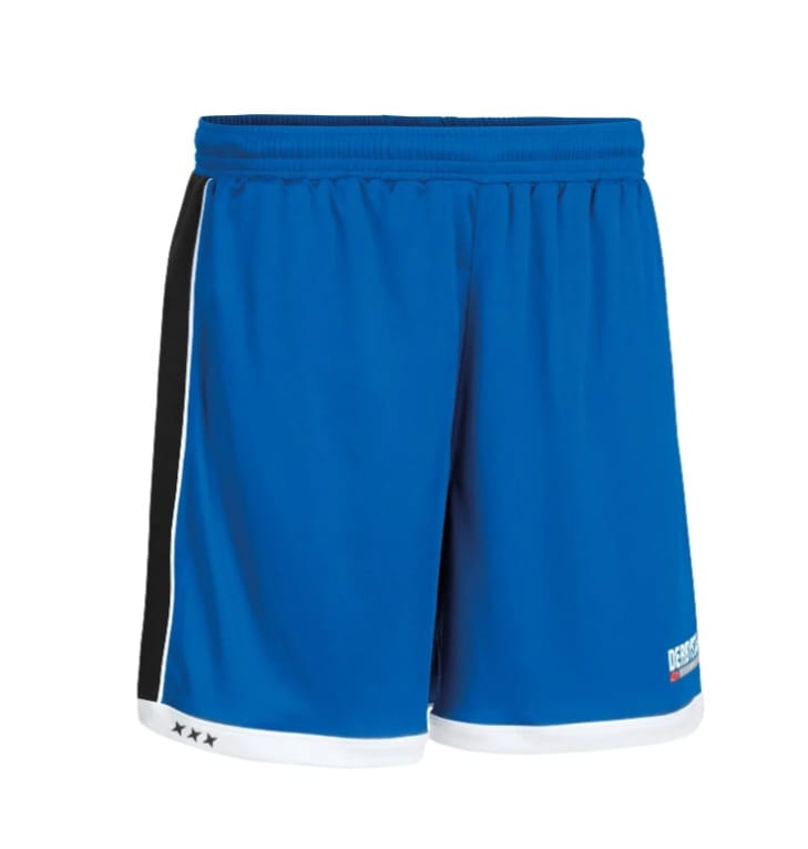 [1018] Derbystar Kinder Fußball Shorts Brillant Kurz, Kids Sporthose Jungen Mädchen, Schnelltrocknende Trainingsshorts mit Nadelstreifen, Kinder Teamhose Neu mit Etikett & OVP
