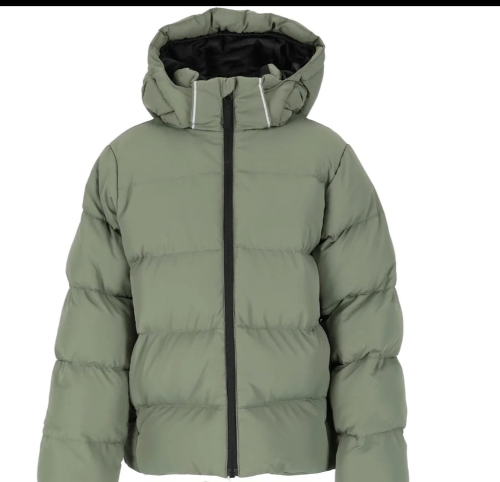 [1020] McKINLEY Kinder Winterjacke, Steppjacke Jungen Mädchen Grün, Warme Kinderjacke Wasserabweisend Winddicht Atmungsaktiv, Winterjacke mit Kapuze & Fleece-Taschen, Neu mit Etikett & OVP -